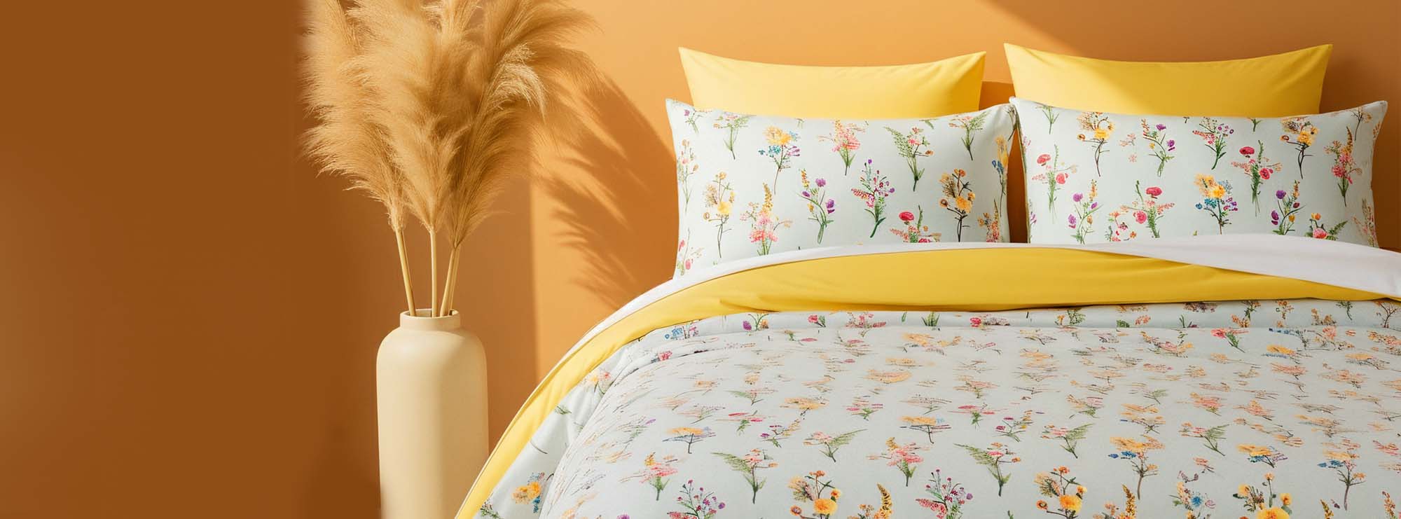 Double Natural Silky Duvet Cover Set