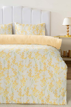 Lorisa Yellow Single Bedding Set Cotton