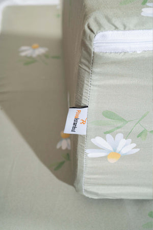 Green Daisy Patterned 6-Piece Zip Storage Set for Under Bed and Sofa Bed