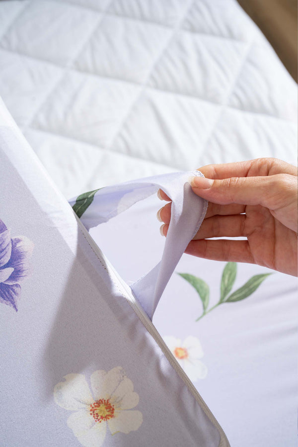 Wildflowers Patterned 6-Piece Zip Storage Set for Under Bed and Sofa Bed