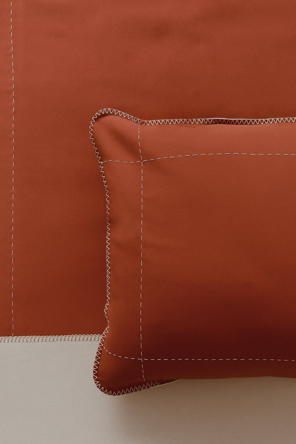 Luna Tile Striped Shepherd Stitch 100% Cotton Single Bed Cover Set