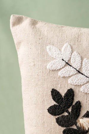 Colorful Olive Branch Patterned Punch Decorative Cushion Cover