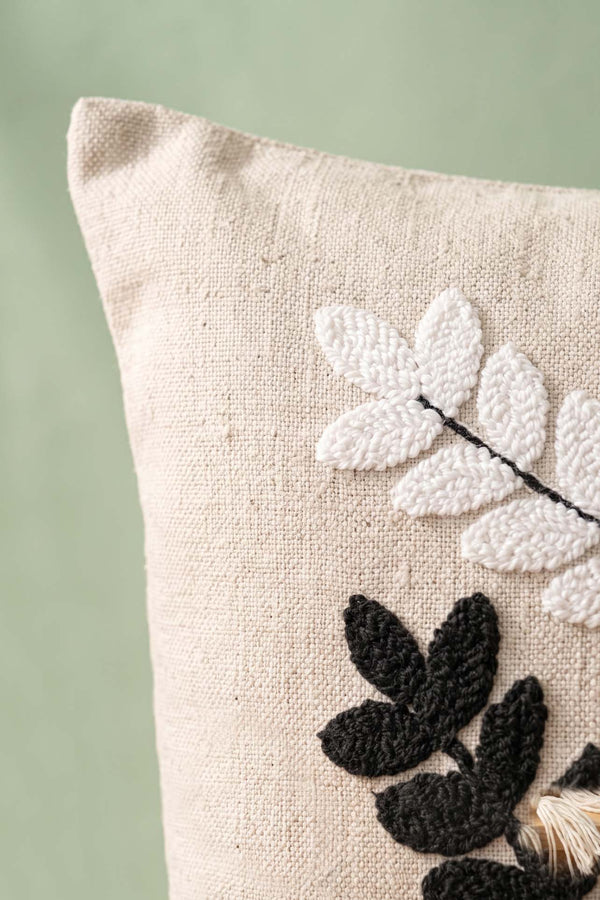 Colorful Olive Branch Patterned Punch Decorative Cushion Cover