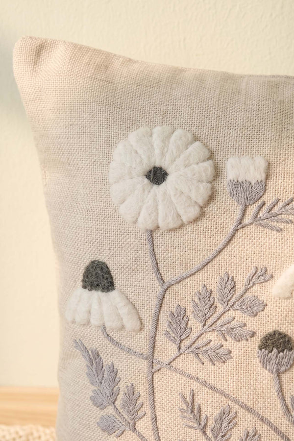 Mixed Floral Patterned Punch Decorative Cushion Cover