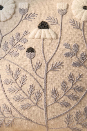 Mixed Floral Patterned Punch Decorative Cushion Cover