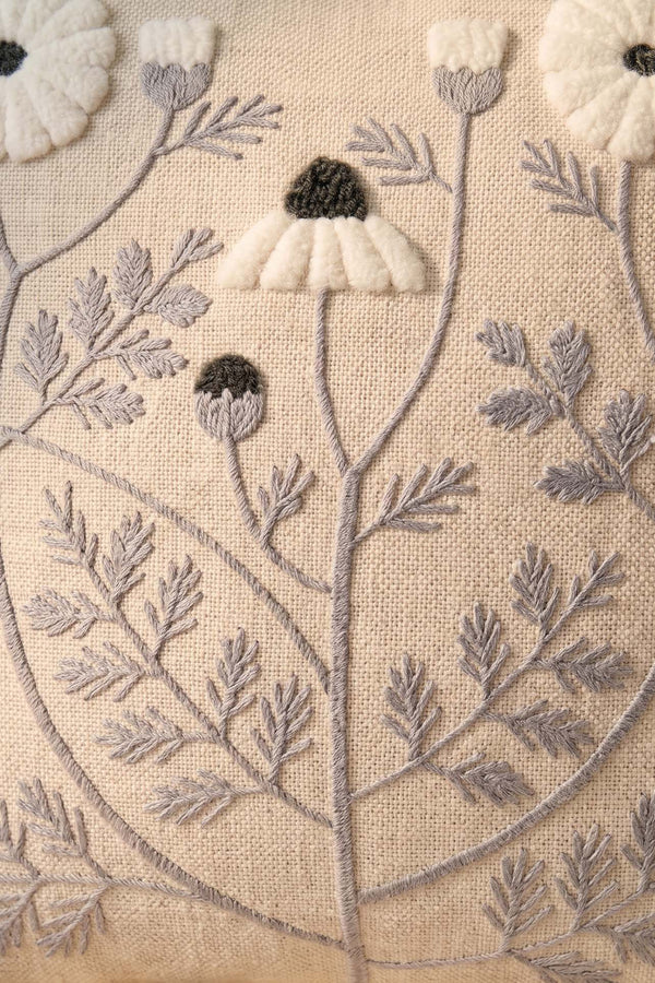 Mixed Floral Patterned Punch Decorative Cushion Cover