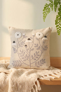 Mixed Floral Patterned Punch Decorative Cushion Cover