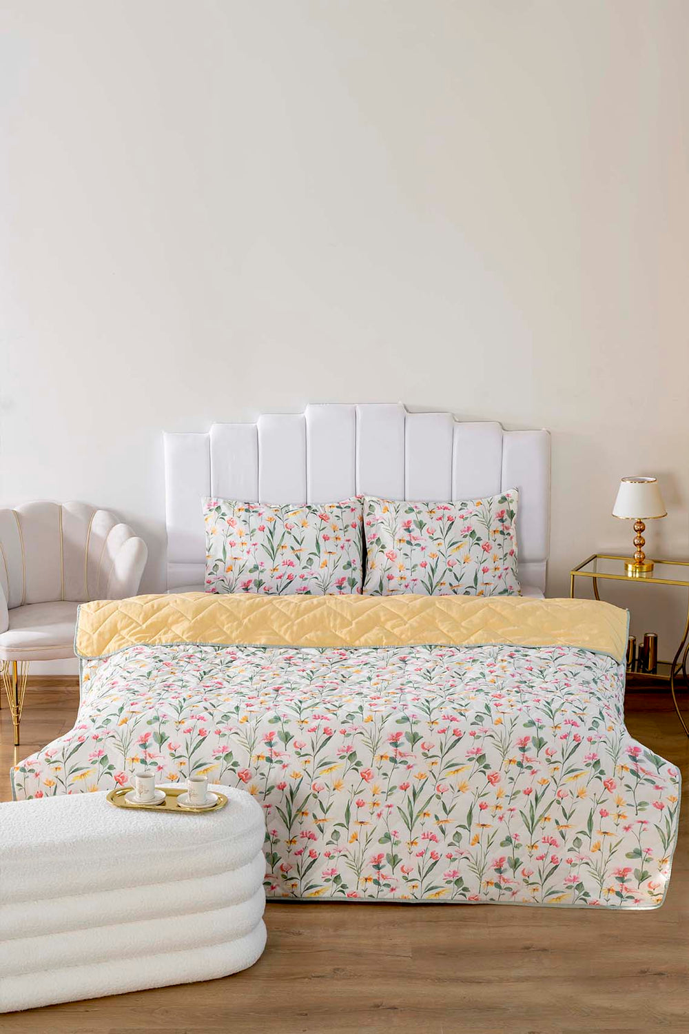 Botanical Cotton Double Quilted Pique & Bedspread