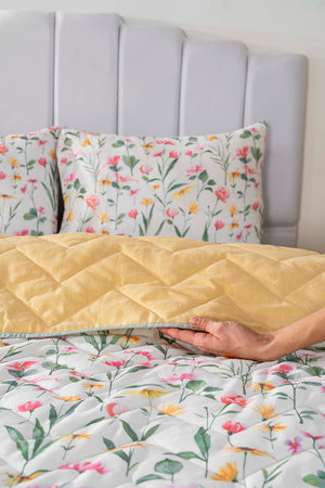 Botanical Cotton Double Quilted Pique & Bedspread