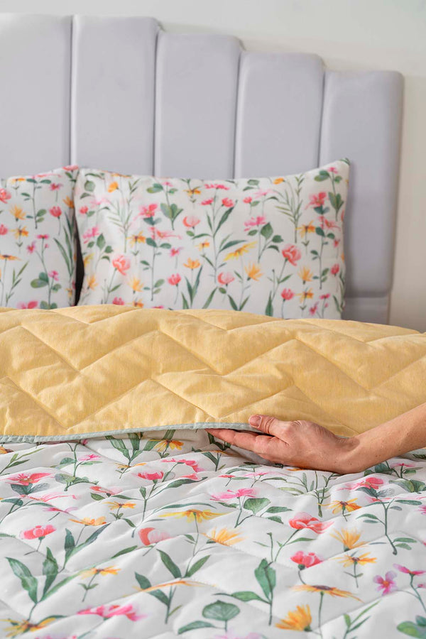 Botanical Cotton Double Quilted Pique & Bedspread