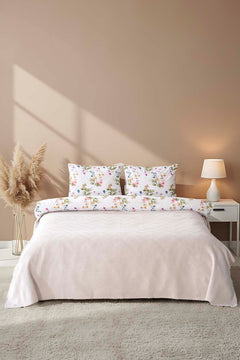 Zigzag Light Gray 5-Piece Bridal/Quilt Set – 100% Cotton Duvet Cover, Bedspread & Sheet Set, King Size