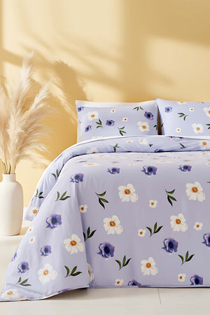 Wild Flowers  Double Duvet Cover Set Cotton