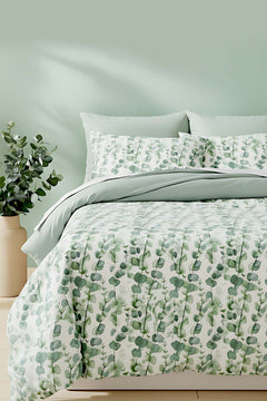 Eucalyptus Polycotton Single Duvet Cover Set – Zipper Closure, 2-Piece, 160x215 cm