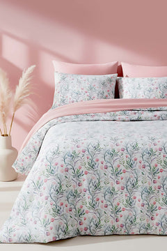 Cherie Polycotton Single Duvet Cover Set – Zipper Closure, 2-Piece, 160x215 cm