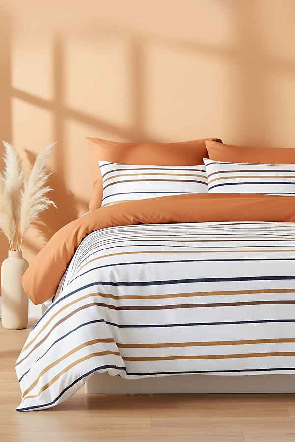 Aren Single Duvet Cover Set – Cotton