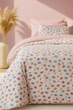 Rossie Polycotton Single Duvet Cover Set – Zipper Closure, 2-Piece, 160x215 cm