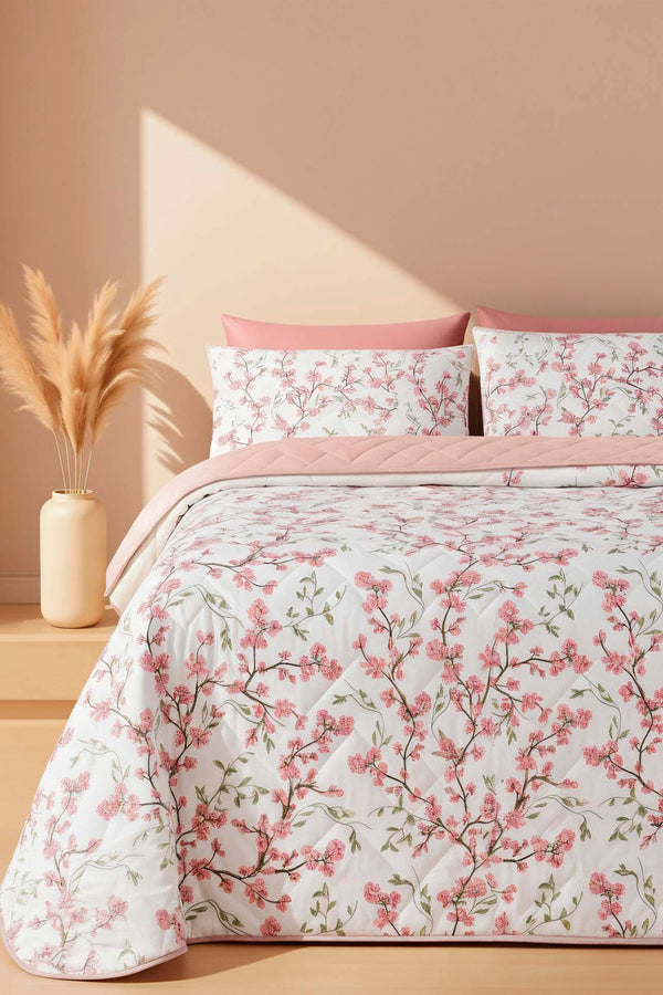 Sakura Cotton Double Quilted Pique & Bedspread