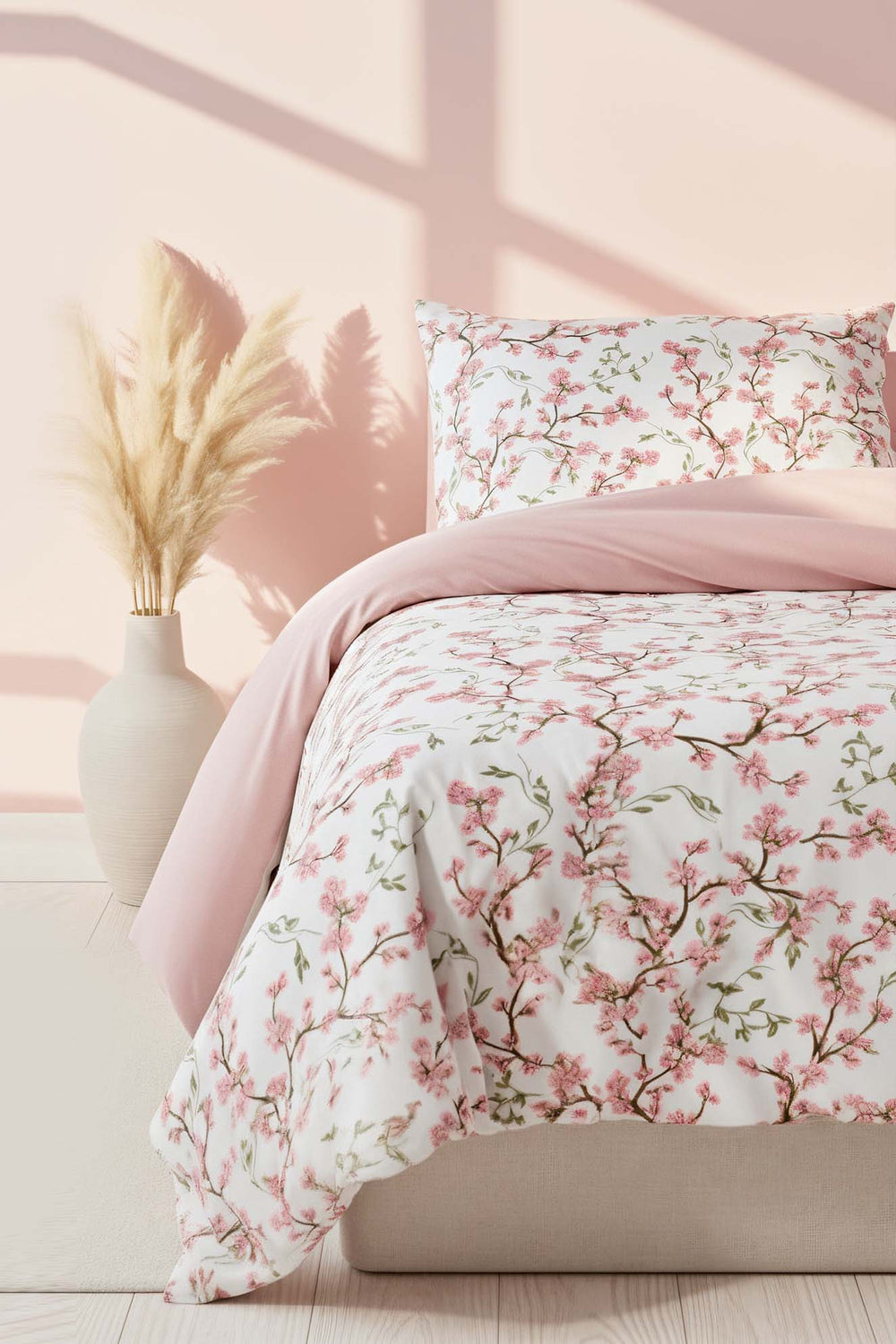 Sakura Double Bed Duvet Cover Set Cotton