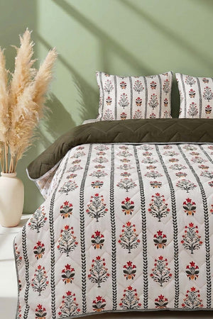 Lora Double Size Cotton Quilted Bedspread & Pike