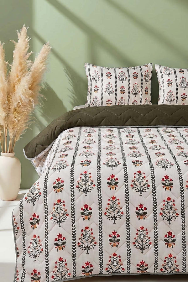 Lora Double Size Cotton Quilted Bedspread & Pike