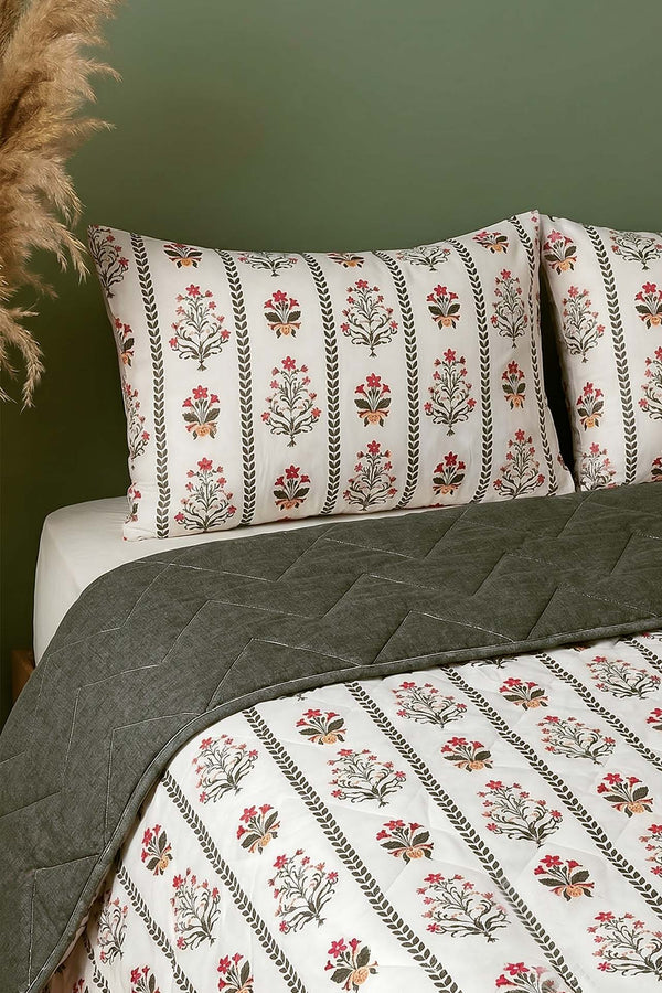 Lora Double Size Cotton Quilted Bedspread & Pike