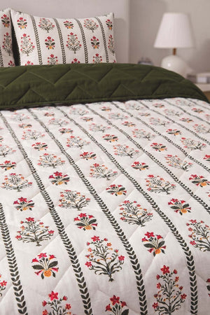 Lora Double Size Cotton Quilted Bedspread & Pike