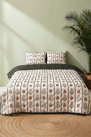 Lora Double Size Cotton Quilted Bedspread & Pike