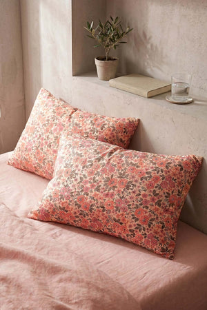 Pink Spring Cotton 2-Piece Pillowcase Set 50x70 cm