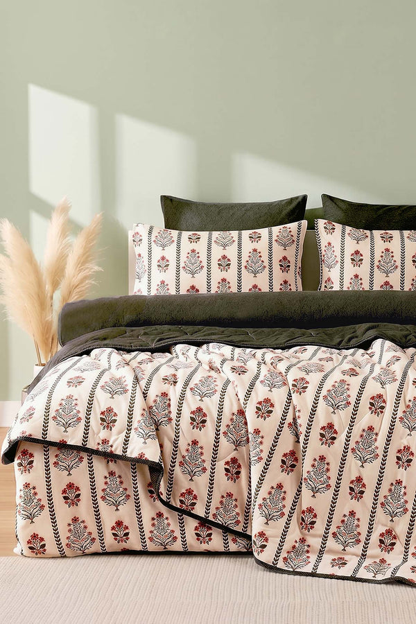 Lora Double Duvet Cover & Bedspread Set – 7-Piece Bedding Set