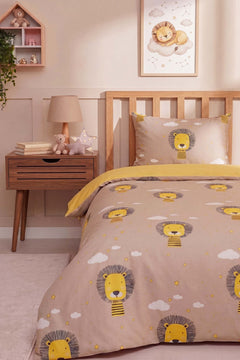 Cloud Lion Single Cotton Duvet Cover Set