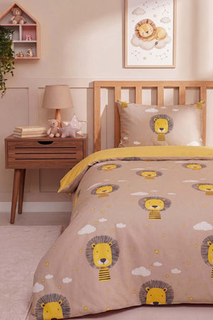 Cloud Lion Single Cotton Duvet Cover Set