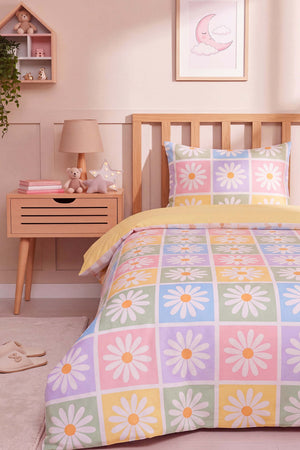 Candy Bloom Single Cotton Duvet Cover Set