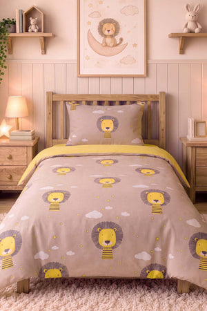 Cloud Lion Single Cotton Duvet Cover Set