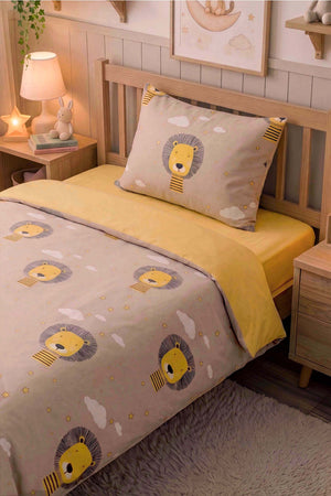 Cloud Lion Single Cotton Duvet Cover Set