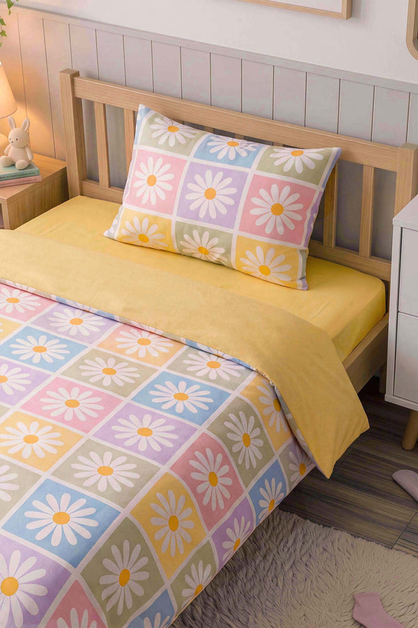 Candy Bloom Single Cotton Duvet Cover Set