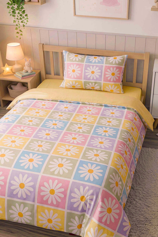Candy Bloom Single Cotton Duvet Cover Set