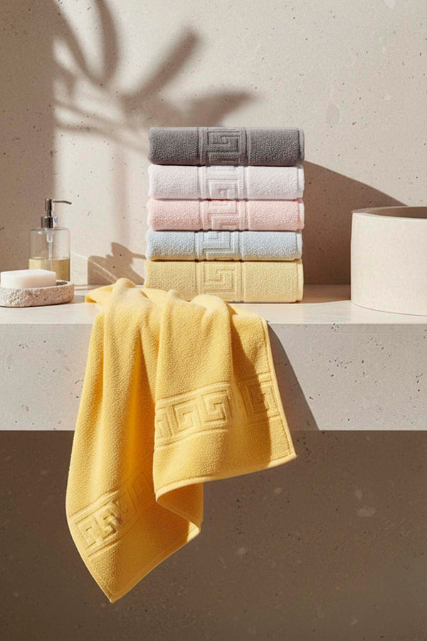 Lua Greek 6-Piece 100% Cotton Hand Towel Set – 50×90 cm