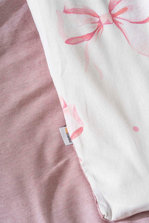 Ribbon Pattern Single Duvet Cover Set – Cotton