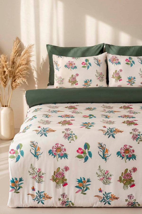 Bianca Polycotton Double Size Duvet Cover Set, Zipper, 200×215 cm, 3-Piece