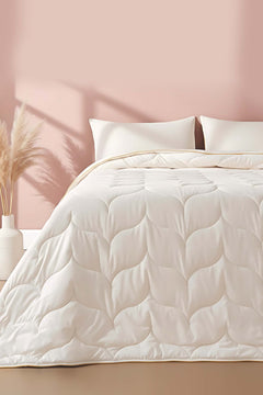 Loura Single/Twin 100% Cotton Wool Comforter/Quilt – Genuine Merino Wool Fill, 57 TC, 155x215 cm