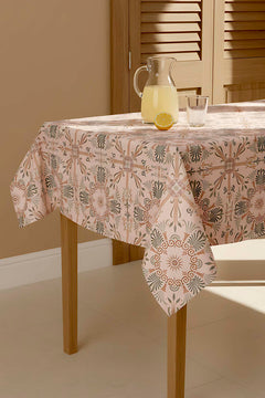 Ethnic Palace Patterned Tablecloth – Casual & Wipeable Polyester, Picnic/Kitchen Use, 140x200 cm