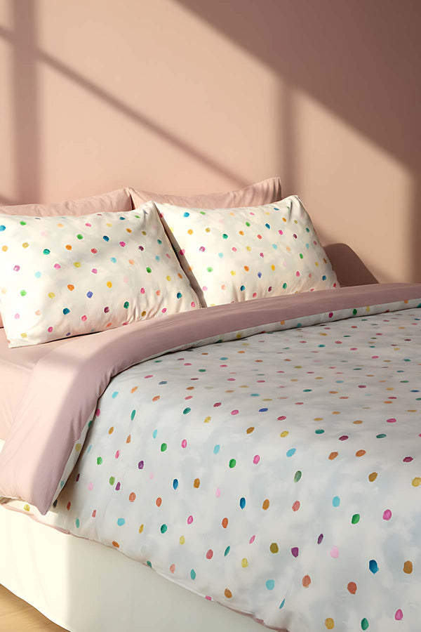 Bonny Polycotton Single Duvet Cover Set – Zipper Closure, 2-Piece, 160x215 cm