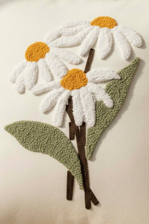 Bohemian Daisy Branch Punch Decorative Cushion Cover