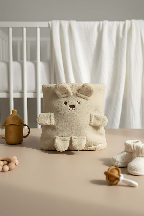 Teddy Bear Plush Baby Blanket – Soft & Cozy Infant Blanket