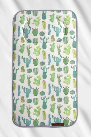 Cactus Baby Changing Pad - Foldable Travel Diaper Mat - Waterproof & Machine Washable Soft Padded Newborn Changing Station