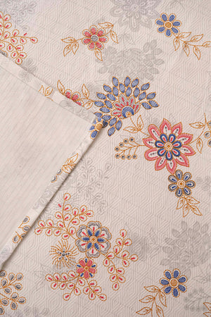 Canlı Çiçek Desenli Çift Kişilik Baskılı Pike Yatak Örtüsü 200X230 Cm