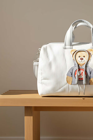 Hooded Teddy Bear Mom & Baby Care Bag – Cute & Practical Diaper Bag