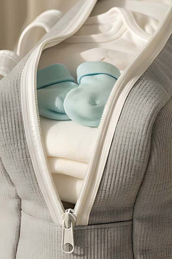 Bow White Ribbon Mom & Baby Care Bag – Stylish & Practical Diaper Bag