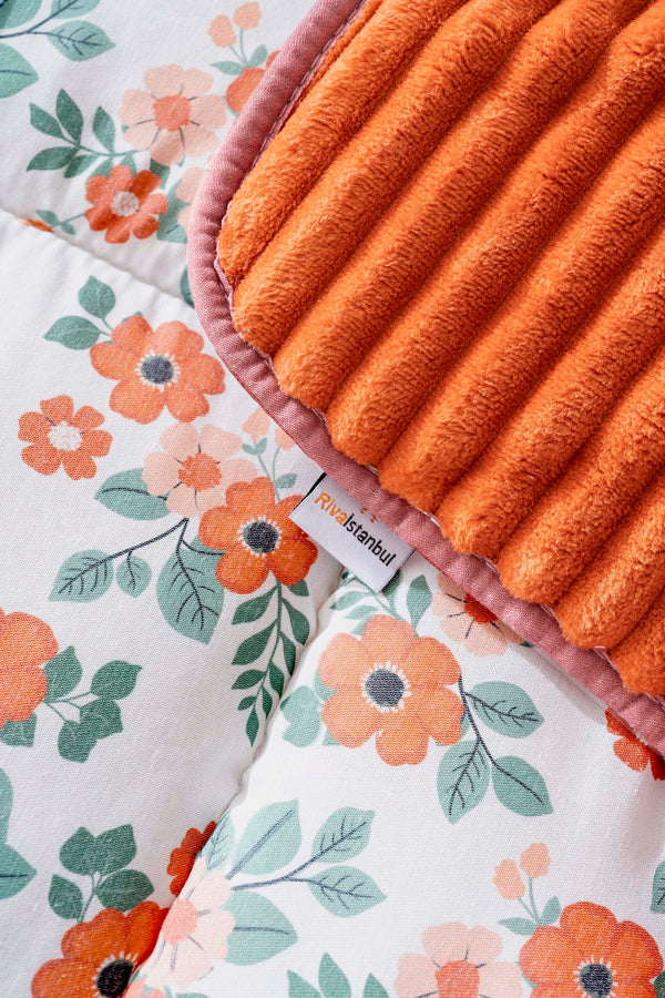 Mira Terracotta Outlet Single Tresa Bedding Set