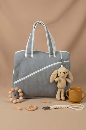 Plush Bunny Mom & Baby Care Bag – Cute & Practical Diaper Bag
